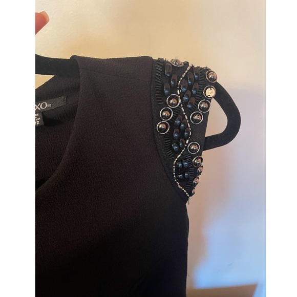 XOXO Black Dress with Mini Cap Sleeve - Picture 3 of 6